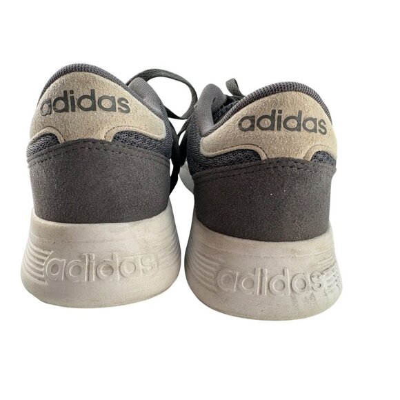 Adidas Men's NEO Lite Racer Running Casual Sneaker Gray/White Size US 9 - Picture 6 of 8